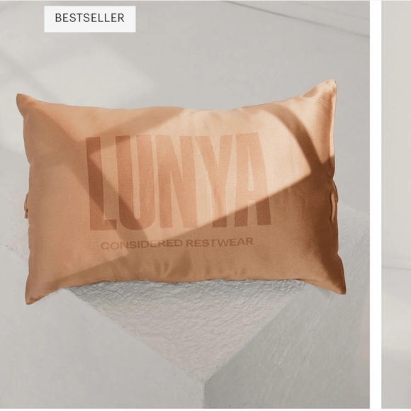 **READ** LUNYA NWOT Washable Silk Travel Pillow in Hidden Nest - Picture 1 of 6